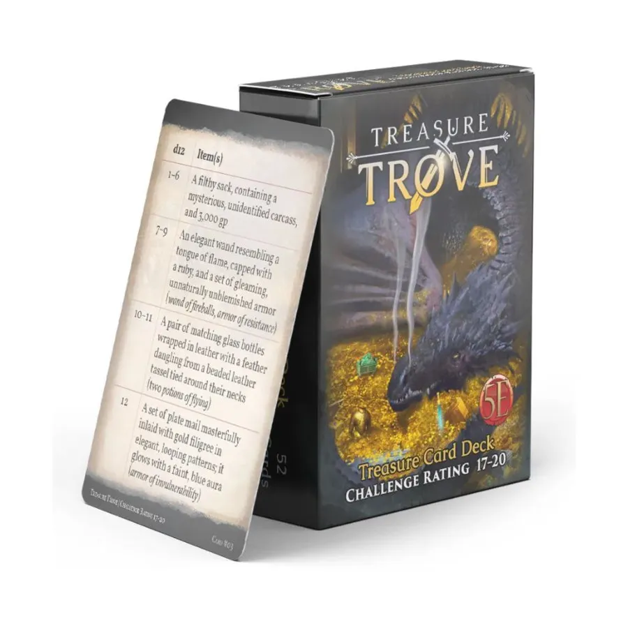 Бокс-сет Treasure Trove Deck CR17-20 (5e), Game Master's Toolbox (5e)
Бокс-сет Treasure Trove Deck CR17-20 (5e), Game Master's Toolbox (5e)