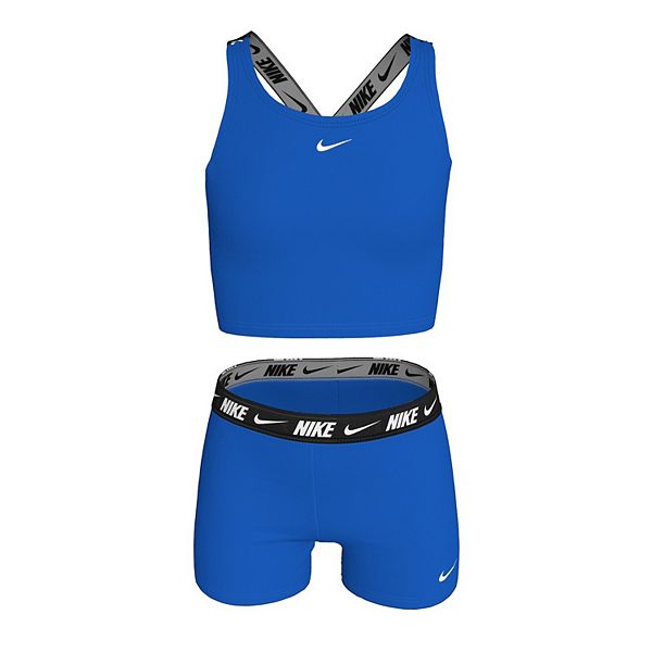 Детский купальник 2-х составной crossback midkini и шорты Nike, Blue Crystal
Детский купальник 2-х составной crossback midkini и шорты Nike, Blue Crystal
