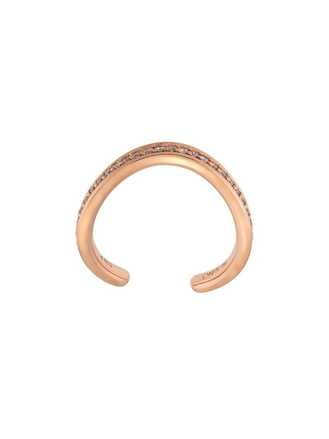 Кольцо Tania из розового золота с бриллиантами ALINKA, металлик
Кольцо Tania из розового золота с бриллиантами ALINKA, металлик