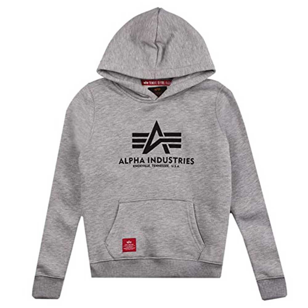 Худи Alpha Industries Basic, серый 
Худи Alpha Industries Basic, серый