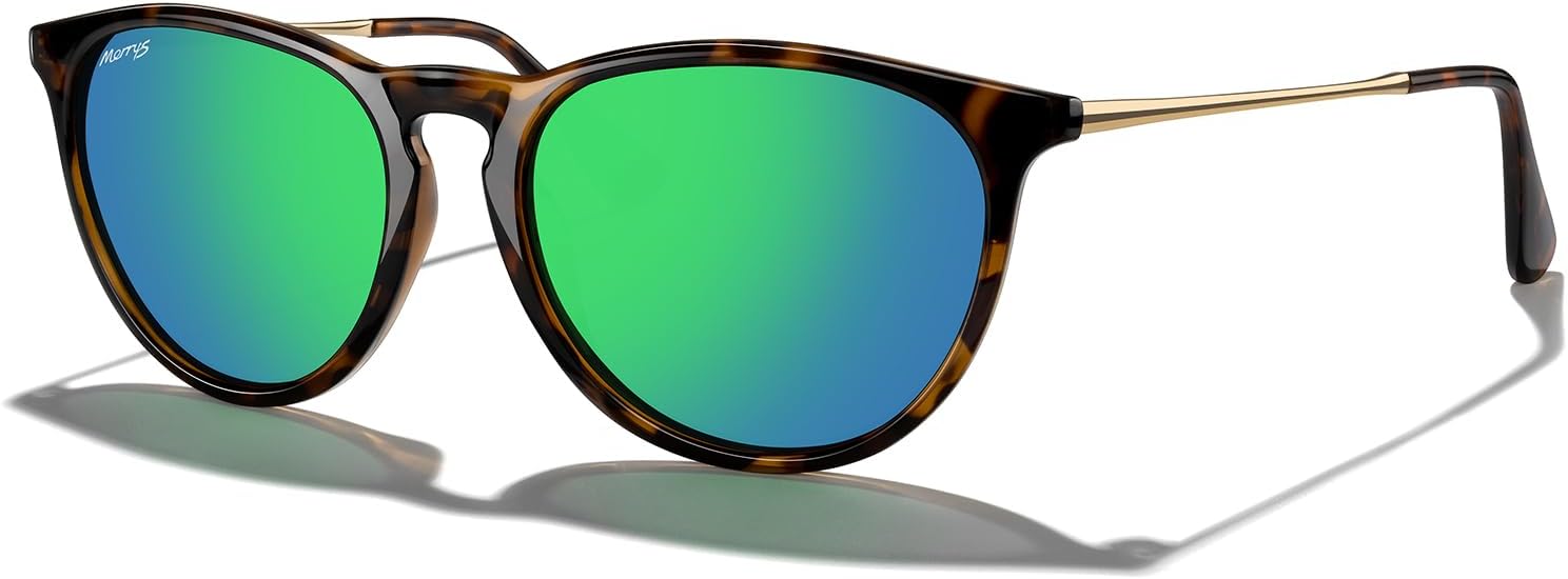 Винтажные поляризованные солнцезащитные очки MERRY'S для женщин и мужчин, ретро-стиль, круглые зеркальные линзы, защита от ультрафиолета UV400, Leopard Frame/Green Mirror Lens/Gold Legs
Винтажные поляризованные солнцезащитные очки MERRY'S для женщин и мужчин, ретро-стиль, круглые зеркальные линзы, защита от ультрафиолета UV400, Leopard Frame/Green Mirror Lens/Gold Legs