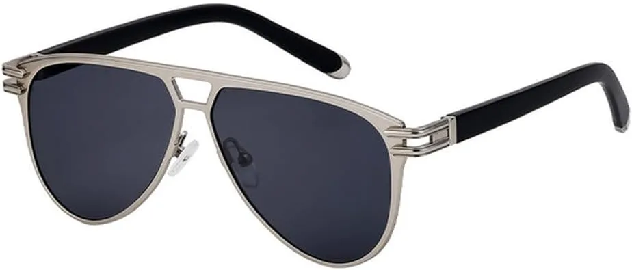 Мужские солнцезащитные очки с двойной перемычкой, винтажные женские солнцезащитные очки, металлические солнцезащитные очки для женщин, SUN4119 Generic, Silver Black
Мужские солнцезащитные очки с двойной перемычкой, винтажные женские солнцезащитные очки, металлические солнцезащитные очки для женщин, SUN4119 Generic, Silver Black