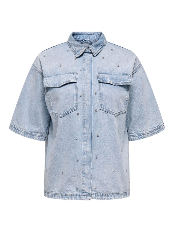 Рубашка ONLY Carmakoma, светло-синий деним
Рубашка ONLY Carmakoma, светло-синий деним