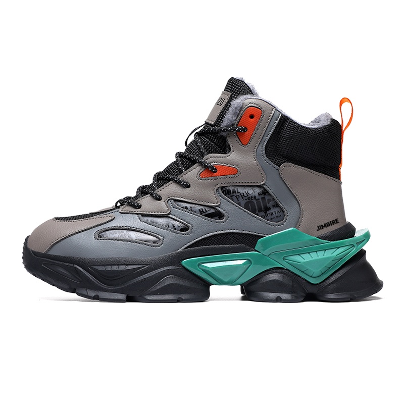 Высокие повседневные туфли для мужчин King Jinmai, Gray Orange-Thickened Fleece-Lined
Высокие повседневные туфли для мужчин King Jinmai, Gray Orange-Thickened Fleece-Lined