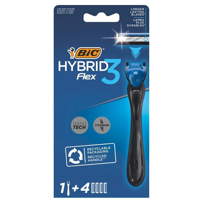 BIC Flex 3 Hybrid бритва для мужчин, 1 шт.
BIC Flex 3 Hybrid бритва для мужчин, 1 шт.