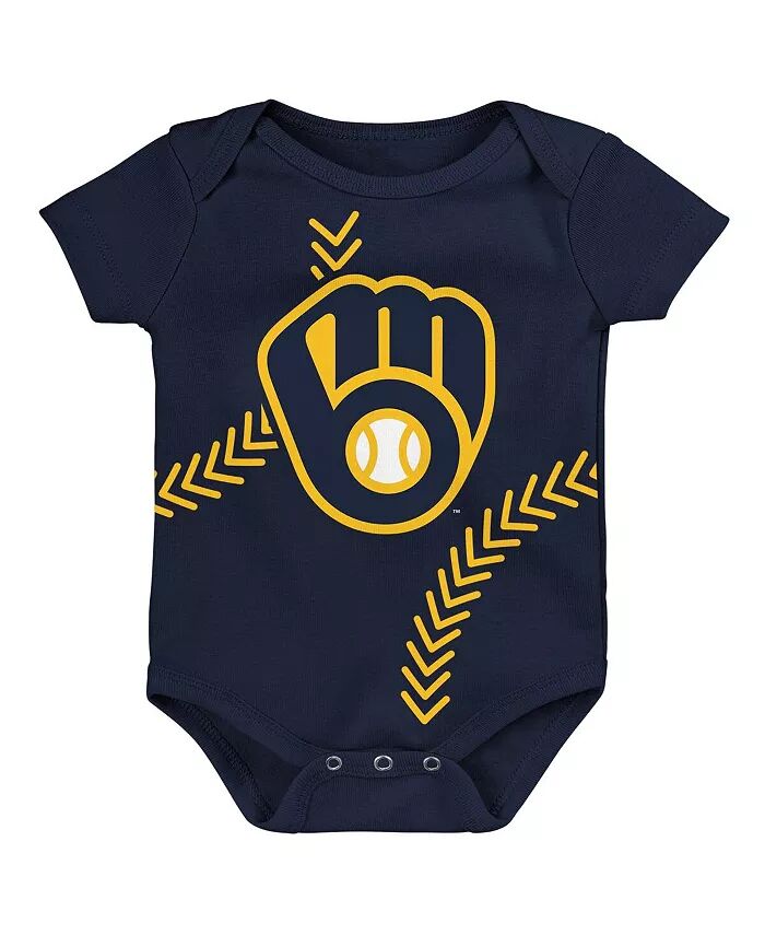 Боди для новорожденных и младенцев для мальчиков и девочек Navy Milwaukee Brewers Running Home Outerstuff
Боди для новорожденных и младенцев для мальчиков и девочек Navy Milwaukee Brewers Running Home Outerstuff