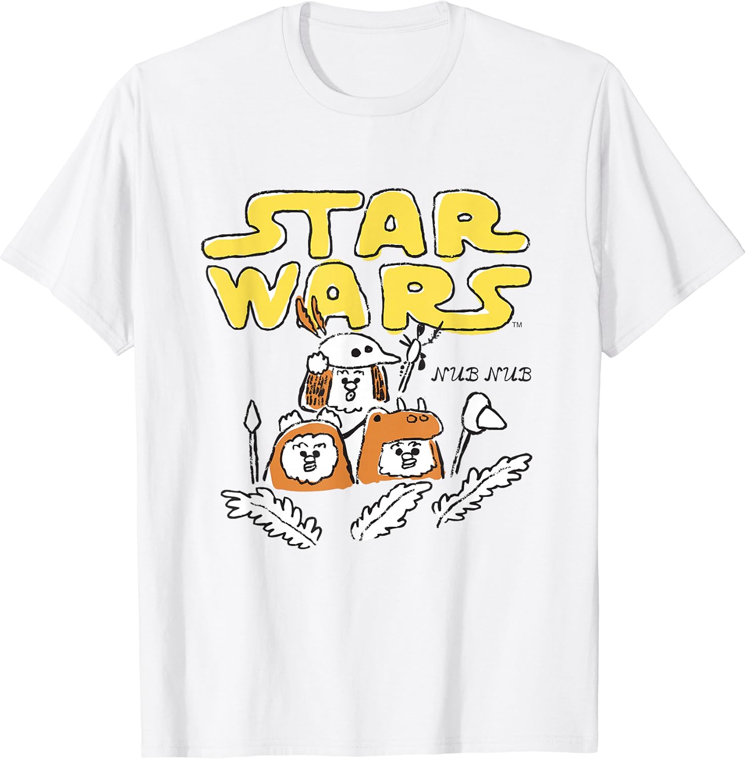 Футболка Star Wars Ewok Celebration Yub Nub Doodle, белая
Футболка Star Wars Ewok Celebration Yub Nub Doodle, белая