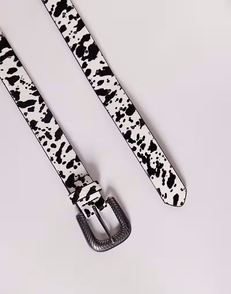 Ремень ASOS DESIGN с принтом в стиле вестерн из искусственной кожи пони
Ремень ASOS DESIGN с принтом в стиле вестерн из искусственной кожи пони