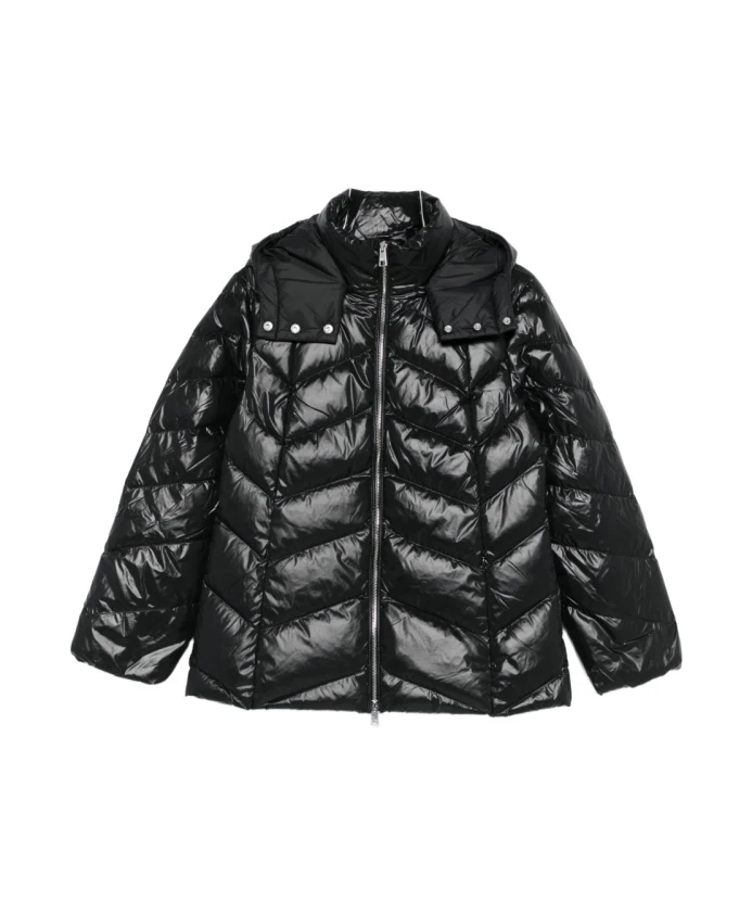 Стеганое черное пальто с капюшоном Liu Jo, черный
Стеганое черное пальто с капюшоном Liu Jo, черный