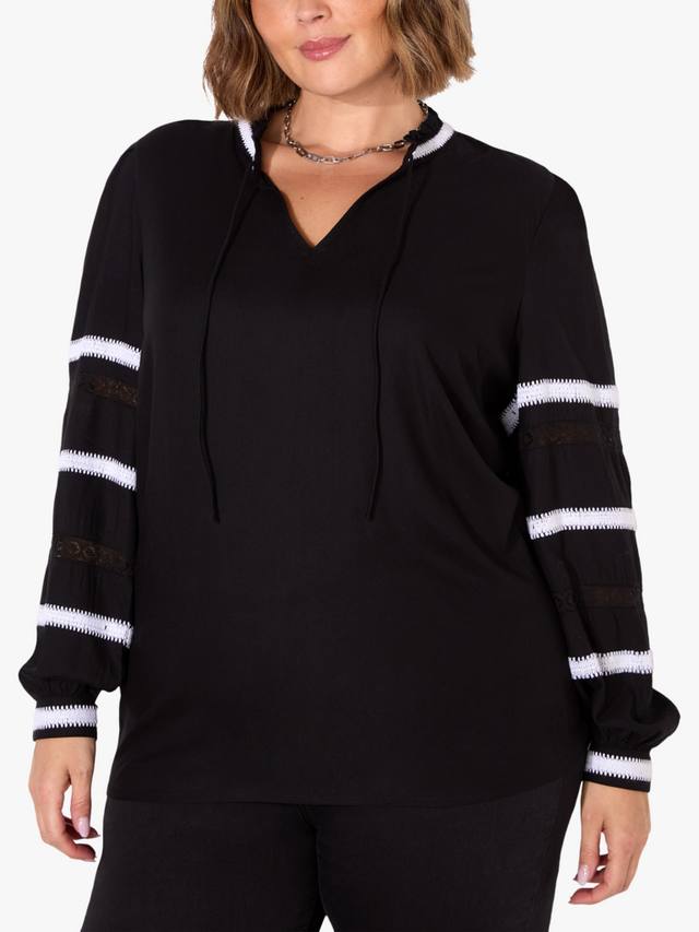 Топ с рукавами в полоску Live Unlimited, черный
Топ с рукавами в полоску Live Unlimited, черный