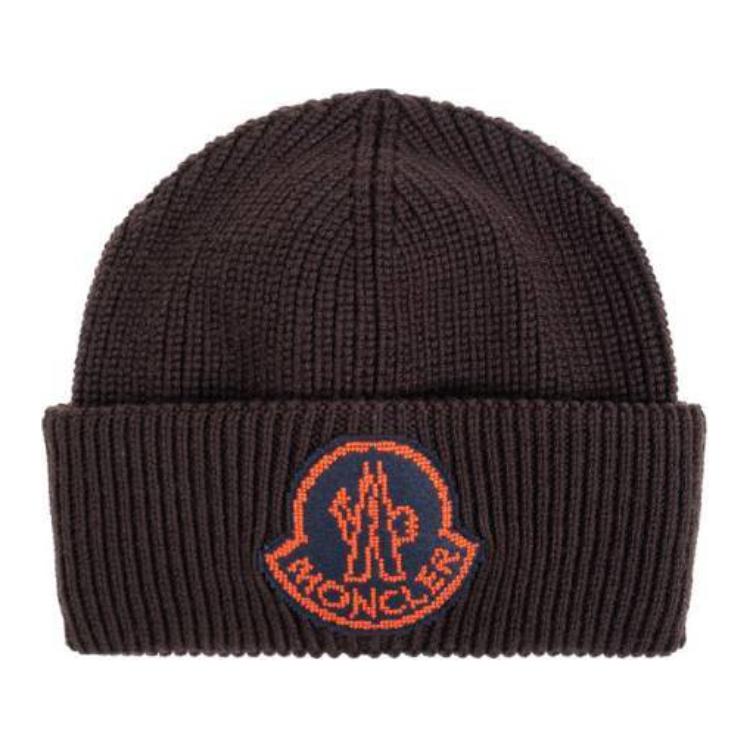 Ребристая шапка с нашивкой и логотипом Moncler, коричневый
Ребристая шапка с нашивкой и логотипом Moncler, коричневый