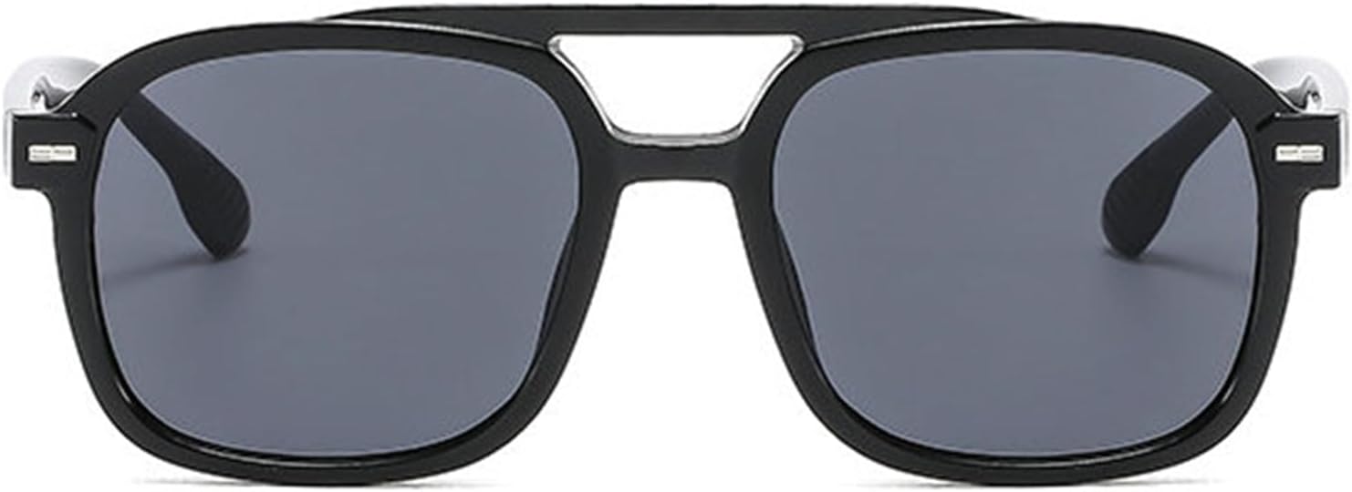 Солнцезащитные очки Willochra Retro с двойной перемычкой, квадратной формы, для женщин и мужчин, модные, с заклепками, трендовые, с защитой от УФ-излучения UV400, модель F27, Black
Солнцезащитные очки Willochra Retro с двойной перемычкой, квадратной формы, для женщин и мужчин, модные, с заклепками, трендовые, с защитой от УФ-излучения UV400, модель F27, Black