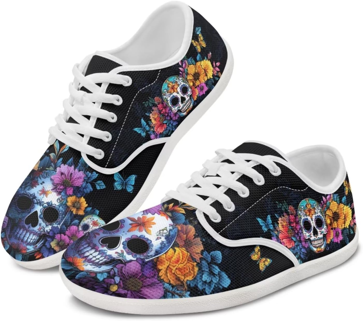 Кроссовки Skull Barefoot для мужчин и женщин с широким носком, нулевая посадка, минималистичные, дышащие, без шнурков Pointodoor, Skull Floral Printed
Кроссовки Skull Barefoot для мужчин и женщин с широким носком, нулевая посадка, минималистичные, дышащие, без шнурков Pointodoor, Skull Floral Printed