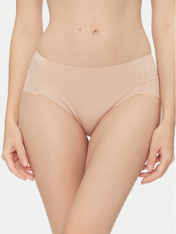 Классические женские трусы с высокой талией 19671 Ysabel Mora, бежевый 
Классические женские трусы с высокой талией 19671 Ysabel Mora, бежевый