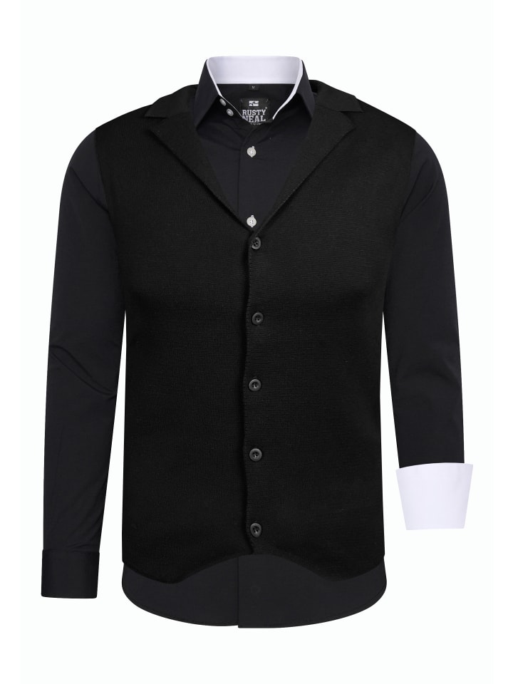 Rusty Neal Комплект из рубашки и жилета (2 шт.), черно-белый
Rusty Neal Комплект из рубашки и жилета (2 шт.), черно-белый