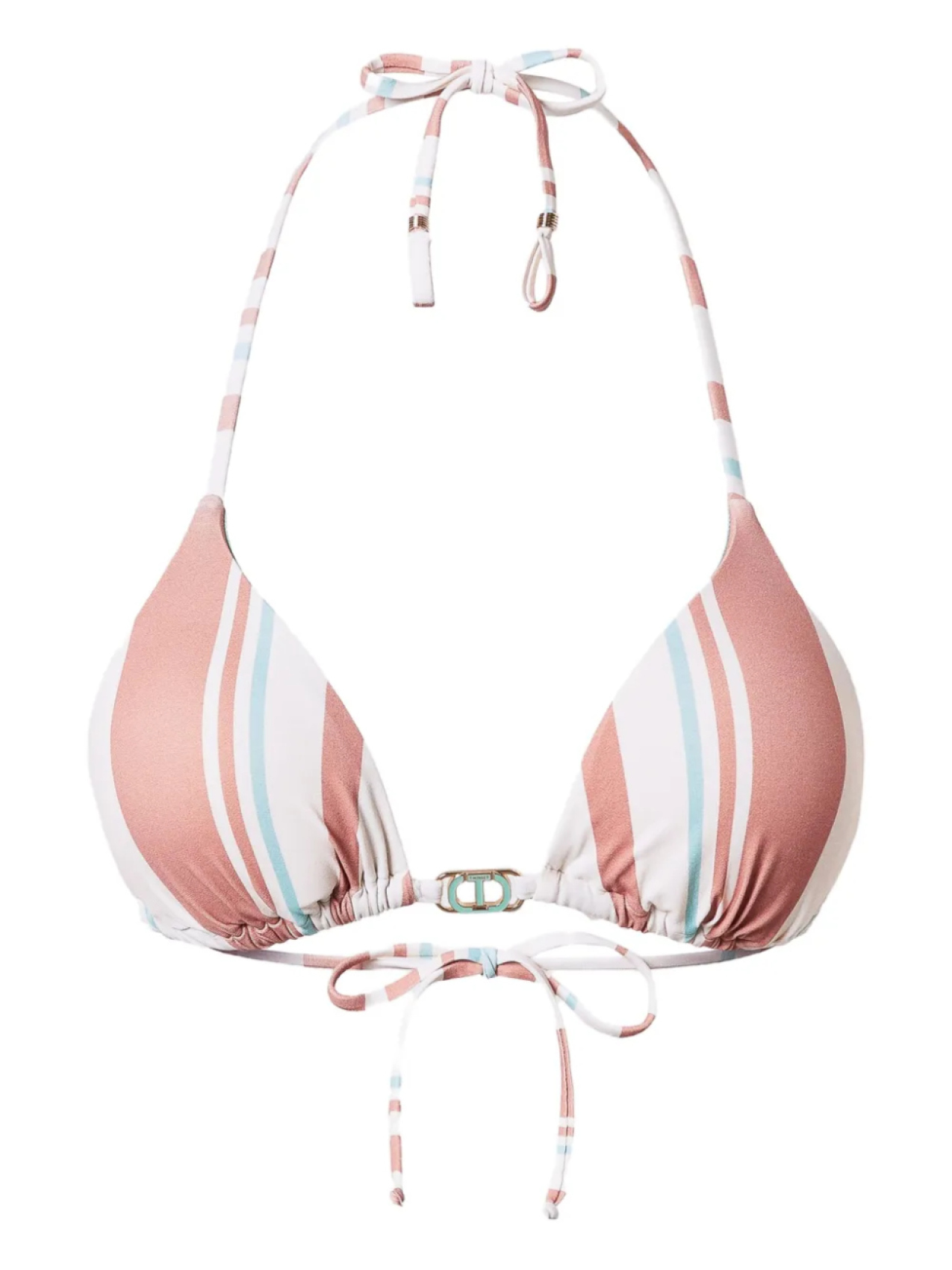 Полосатый треугольный верх бикини TWINSET, оранжевый
Полосатый треугольный верх бикини TWINSET, оранжевый