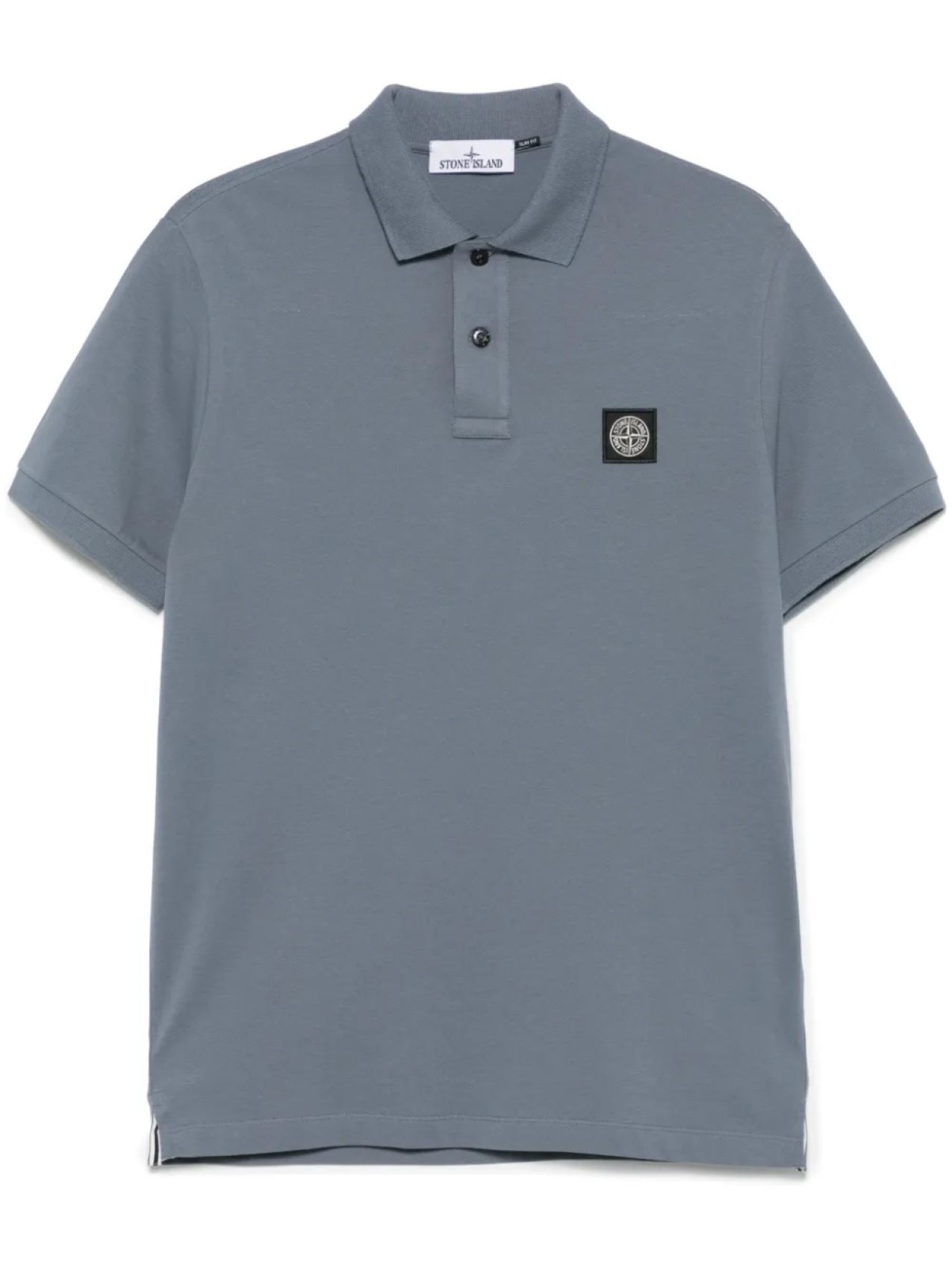 Рубашка поло с нашивкой в виде компаса Stone Island, синий 
Рубашка поло с нашивкой в виде компаса Stone Island, синий
