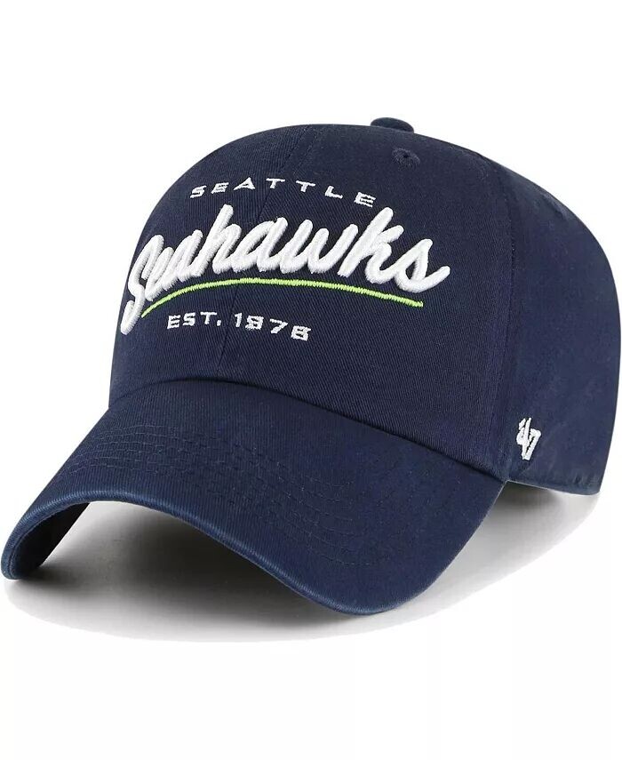 Женская темно-синяя регулируемая шляпа Seattle Seahawks Sidney Clean Up '47 Brand, синий
Женская темно-синяя регулируемая шляпа Seattle Seahawks Sidney Clean Up '47 Brand, синий