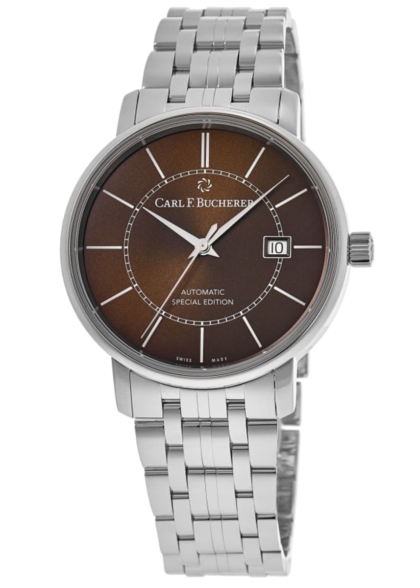 Carl F. Bucherer Adamavi автоматические классические мужские часы из нержавеющей стали с коричневым циферблатом 00.10318.08.93.21
Carl F. Bucherer Adamavi автоматические классические мужские часы из нержавеющей стали с коричневым циферблатом 00.10318.08.93.21