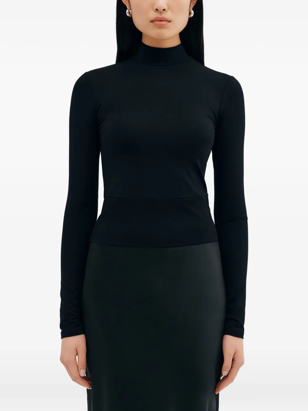 Топ Maru с высоким воротником Marcella, черный
Топ Maru с высоким воротником Marcella, черный