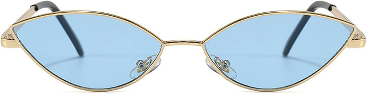 Маленькие солнцезащитные очки «кошачий глаз» для женщин, роскошная уникальная металлическая оправа, черные солнцезащитные очки, модные очки с защитой от УФ-излучения UV400, винтажные женские очки mincl, Blue
Маленькие солнцезащитные очки «кошачий глаз» для женщин, роскошная уникальная металлическая оправа, черные солнцезащитные очки, модные очки с защитой от УФ-излучения UV400, винтажные женские очки mincl, Blue