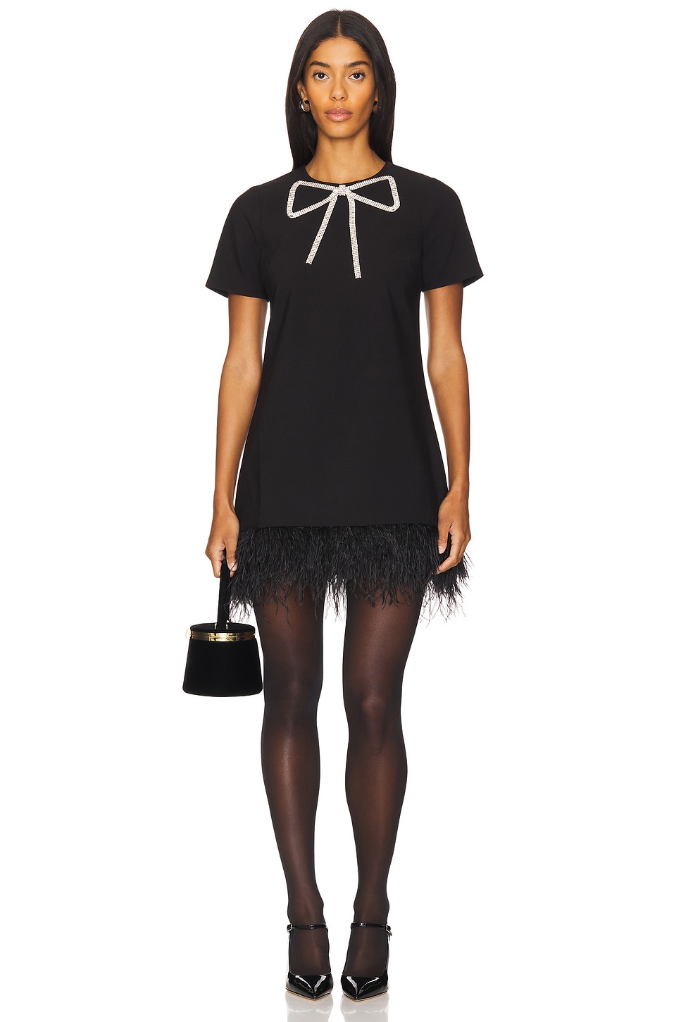 Платье marullo с бантом из драгоценных камней Likely, черный 
Платье marullo с бантом из драгоценных камней Likely, черный