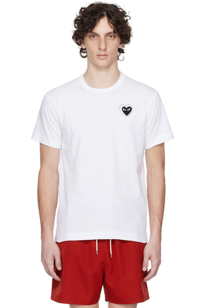Белая футболка с изображением сердца Metalstone COMME des GARÇONS PLAY
Белая футболка с изображением сердца Metalstone COMME des GARÇONS PLAY