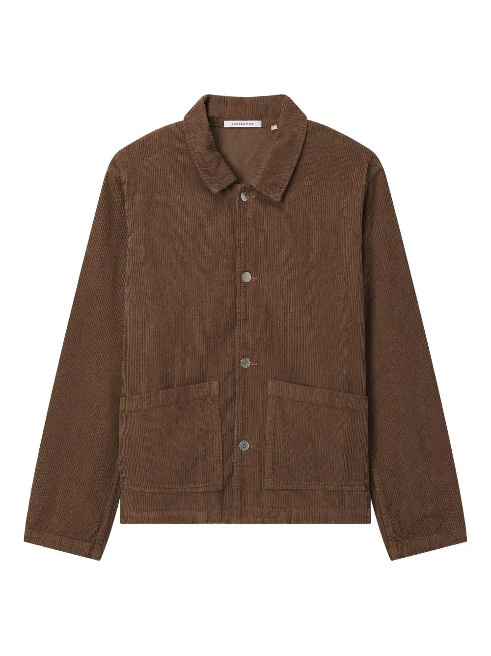 Рубашка-оверсайт из вельвета с карманом Sunflower, коричневый
Рубашка-оверсайт из вельвета с карманом Sunflower, коричневый