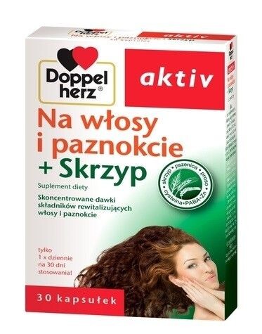 Подготовка для волос и ногтей Doppelherz aktiv Na włosy i paznokcie Skrzyp, 30 шт
Подготовка для волос и ногтей Doppelherz aktiv Na włosy i paznokcie Skrzyp, 30 шт