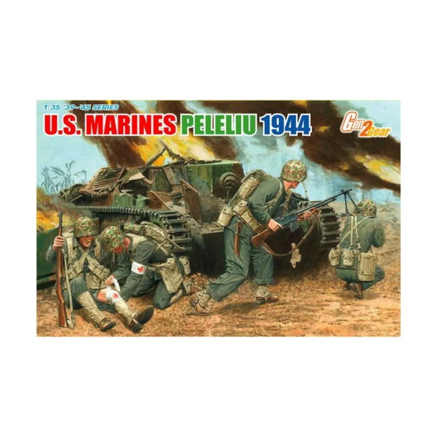 Морская пехота США - Пелелиу, 1944 г., Dragon Models - '39 to '45 Series - United States (1:35)
Морская пехота США - Пелелиу, 1944 г., Dragon Models - '39 to '45 Series - United States (1:35)