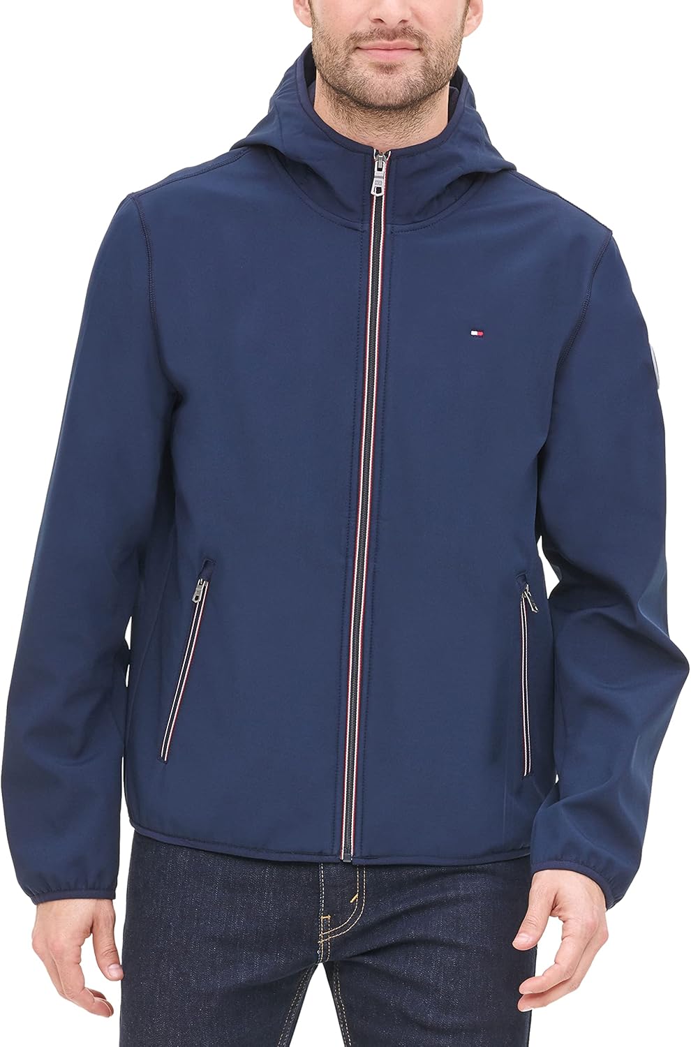 Мужская легкая водонепроницаемая дышащая куртка софтшелл с капюшоном от Tommy Hilfiger, Midnight
Мужская легкая водонепроницаемая дышащая куртка софтшелл с капюшоном от Tommy Hilfiger, Midnight