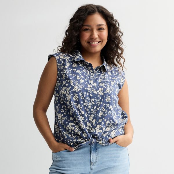 Молодежный топ без рукавов большого размера Modern Fit So, цвет navy white ditsy
Молодежный топ без рукавов большого размера Modern Fit So, цвет navy white ditsy