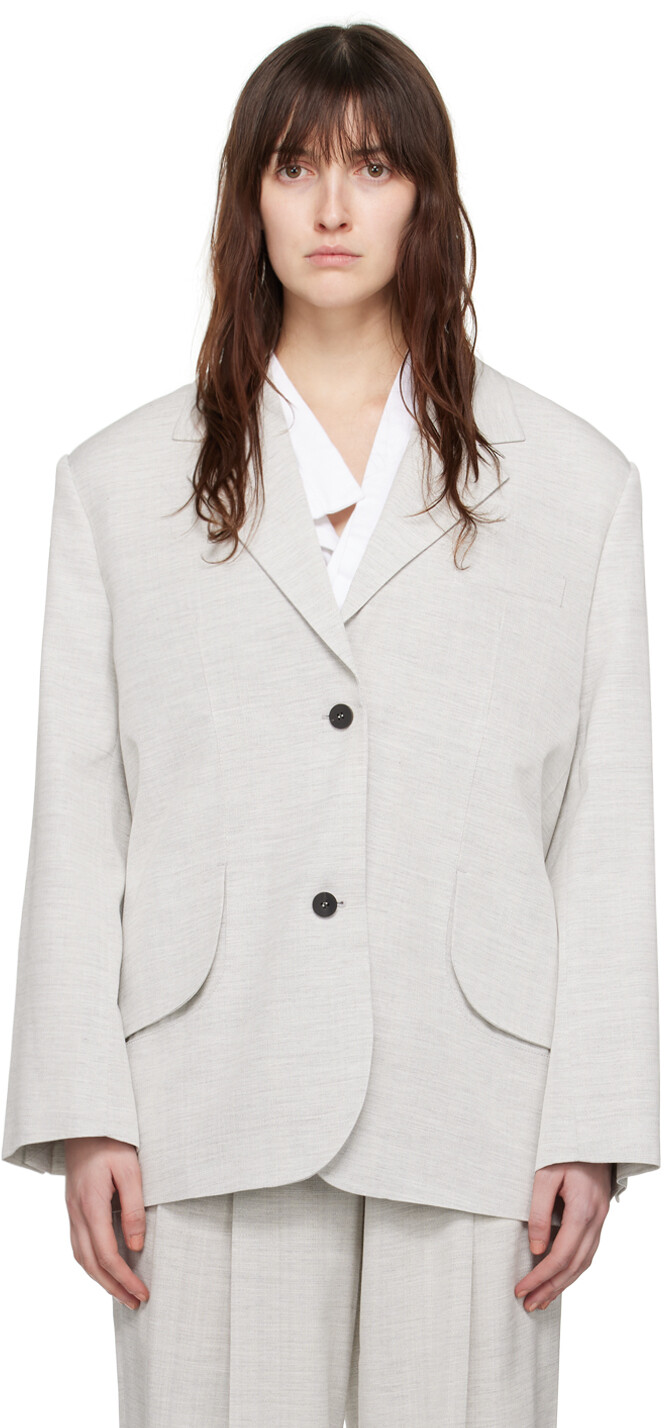 Серый блейзер Les Sculptures 'La Veste Titolo' Jacquemus 
Серый блейзер Les Sculptures 'La Veste Titolo' Jacquemus