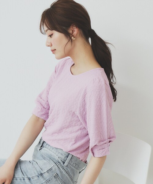 Топ из жаккардовой ткани с зернистой текстурой и сборками, бренд Index, нежно-розовый
Топ из жаккардовой ткани с зернистой текстурой и сборками, бренд Index, нежно-розовый