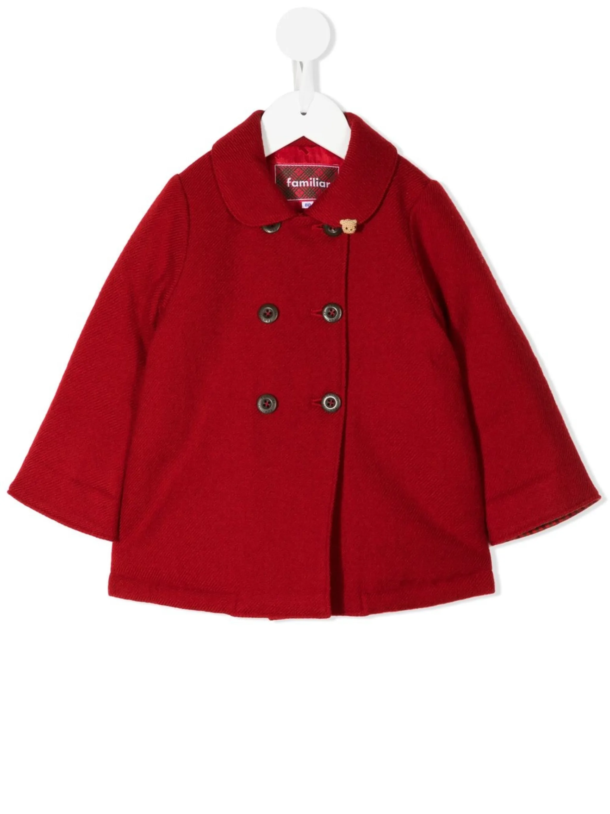 Двубортное шерстяное пальто Familiar, красный
Двубортное шерстяное пальто Familiar, красный