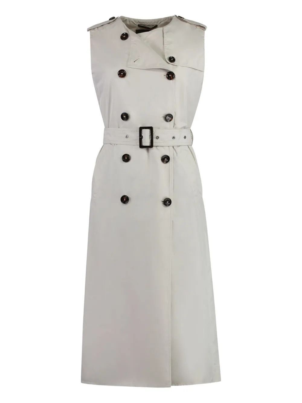 Двубортный тренчкот без рукавов Aurelia Moorer, белый
Двубортный тренчкот без рукавов Aurelia Moorer, белый