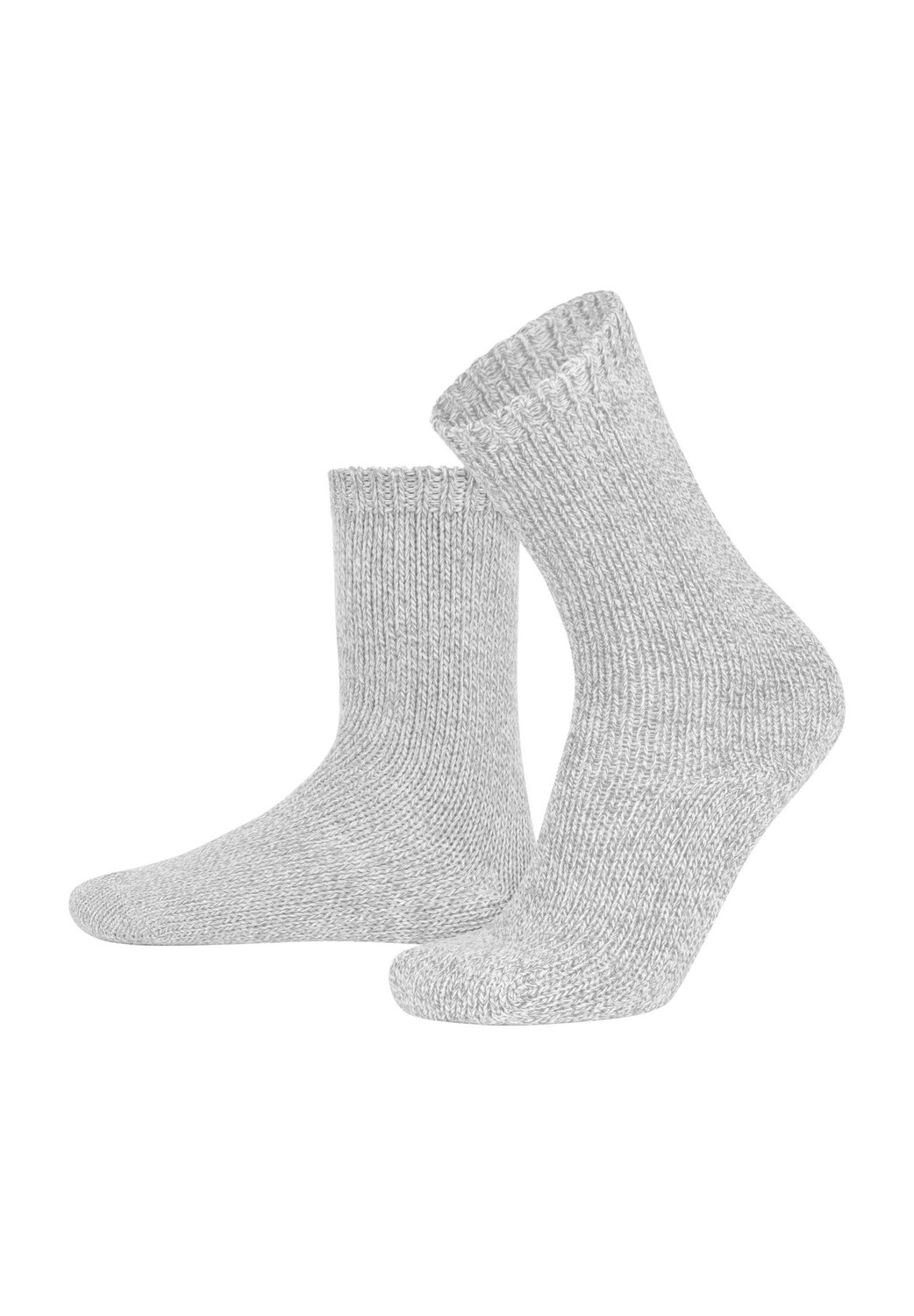 2 вязаных шерстяных носка из хлопка и овечьей шерсти normani, серый
2 вязаных шерстяных носка из хлопка и овечьей шерсти normani, серый