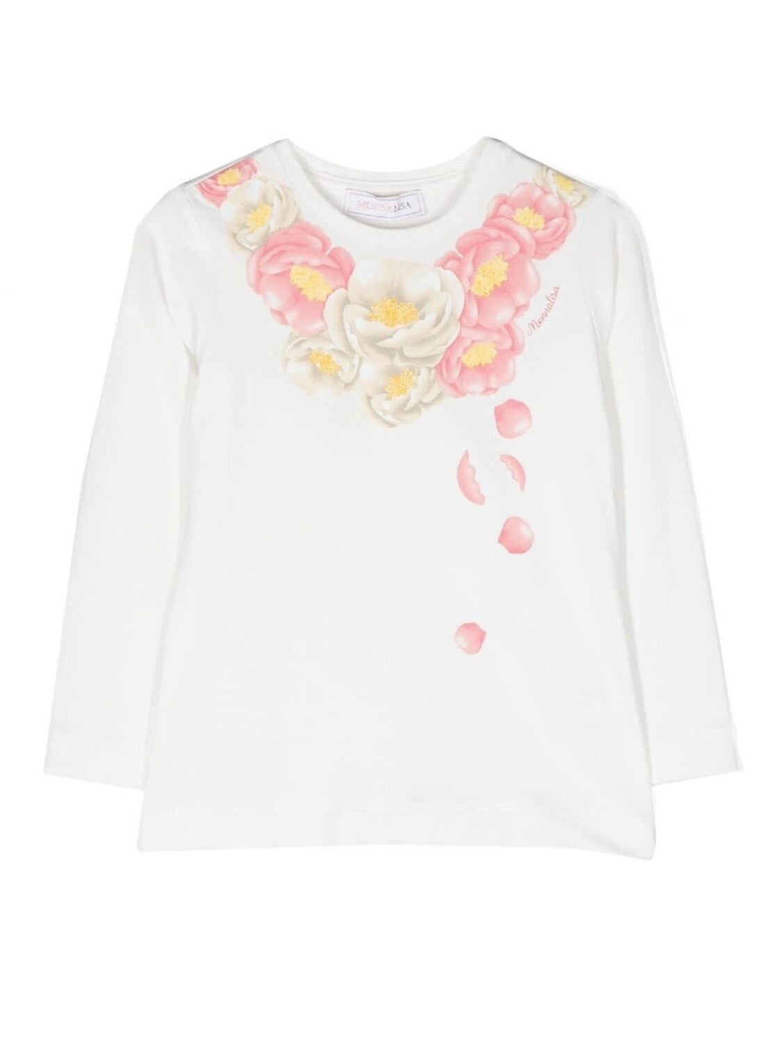 Monnalisa футболка с длинными рукавами и цветочным принтом, белый
Monnalisa футболка с длинными рукавами и цветочным принтом, белый