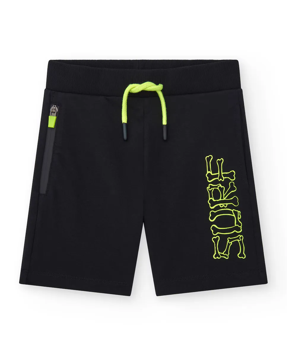 Шорты-бермуды для мальчиков черного цвета с эластичной талией и боковым карманом Tuc tuc, чёрный
Шорты-бермуды для мальчиков черного цвета с эластичной талией и боковым карманом Tuc tuc, чёрный