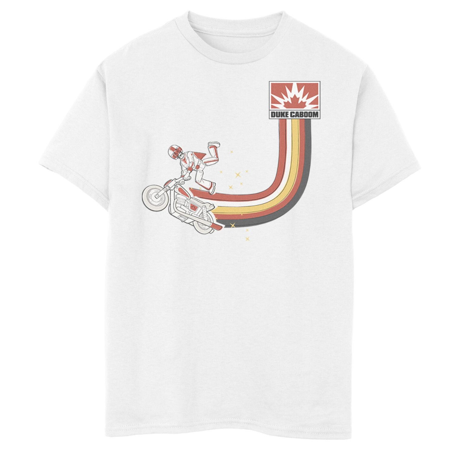 Футболка с рисунком Duke Caboom в стиле ретро для мальчиков 8–20 лет Disney/Pixar's Toy Story Jump Disney / Pixar, белый
Футболка с рисунком Duke Caboom в стиле ретро для мальчиков 8–20 лет Disney/Pixar's Toy Story Jump Disney / Pixar, белый