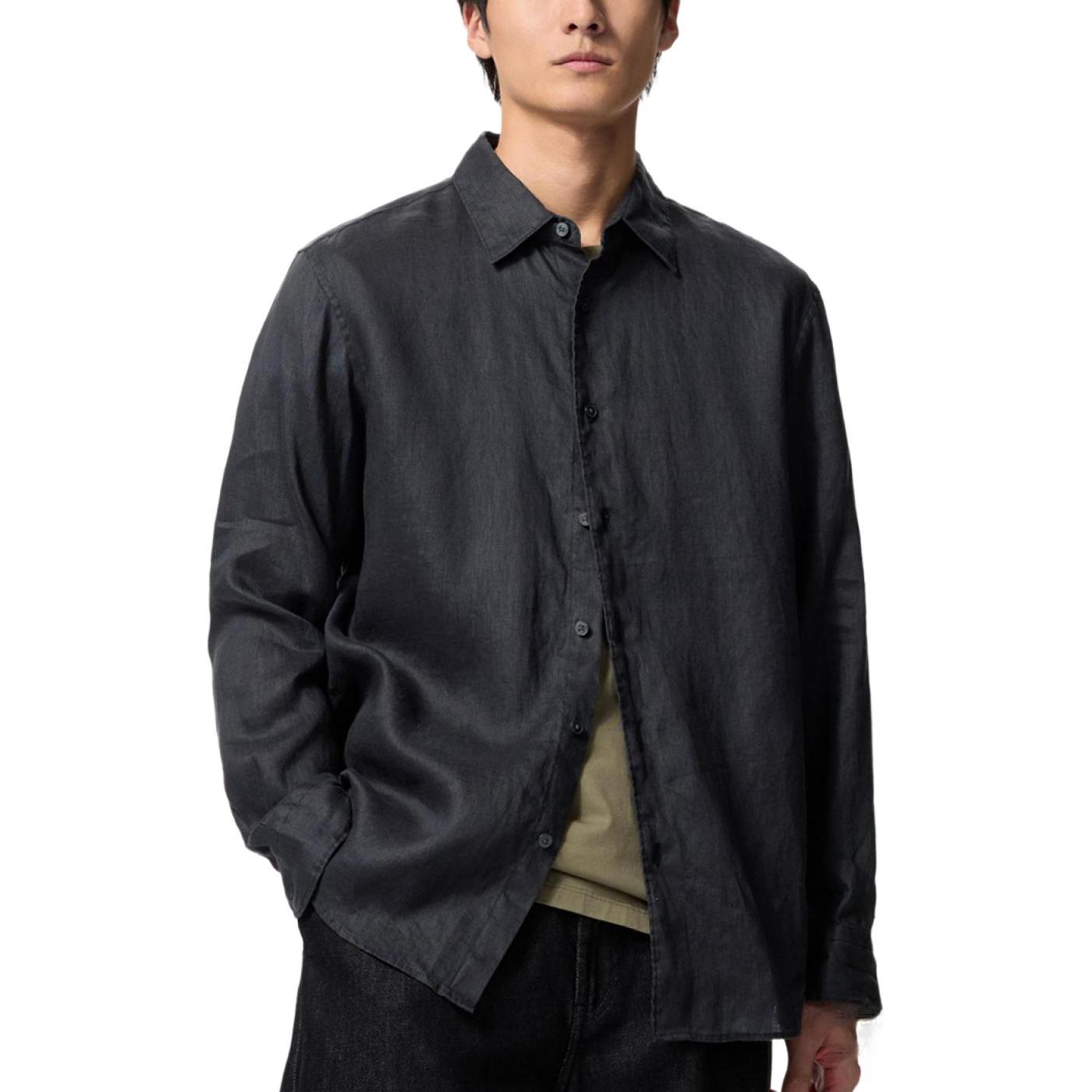 UNIQLO Рубашка унисекс черная
UNIQLO Рубашка унисекс черная