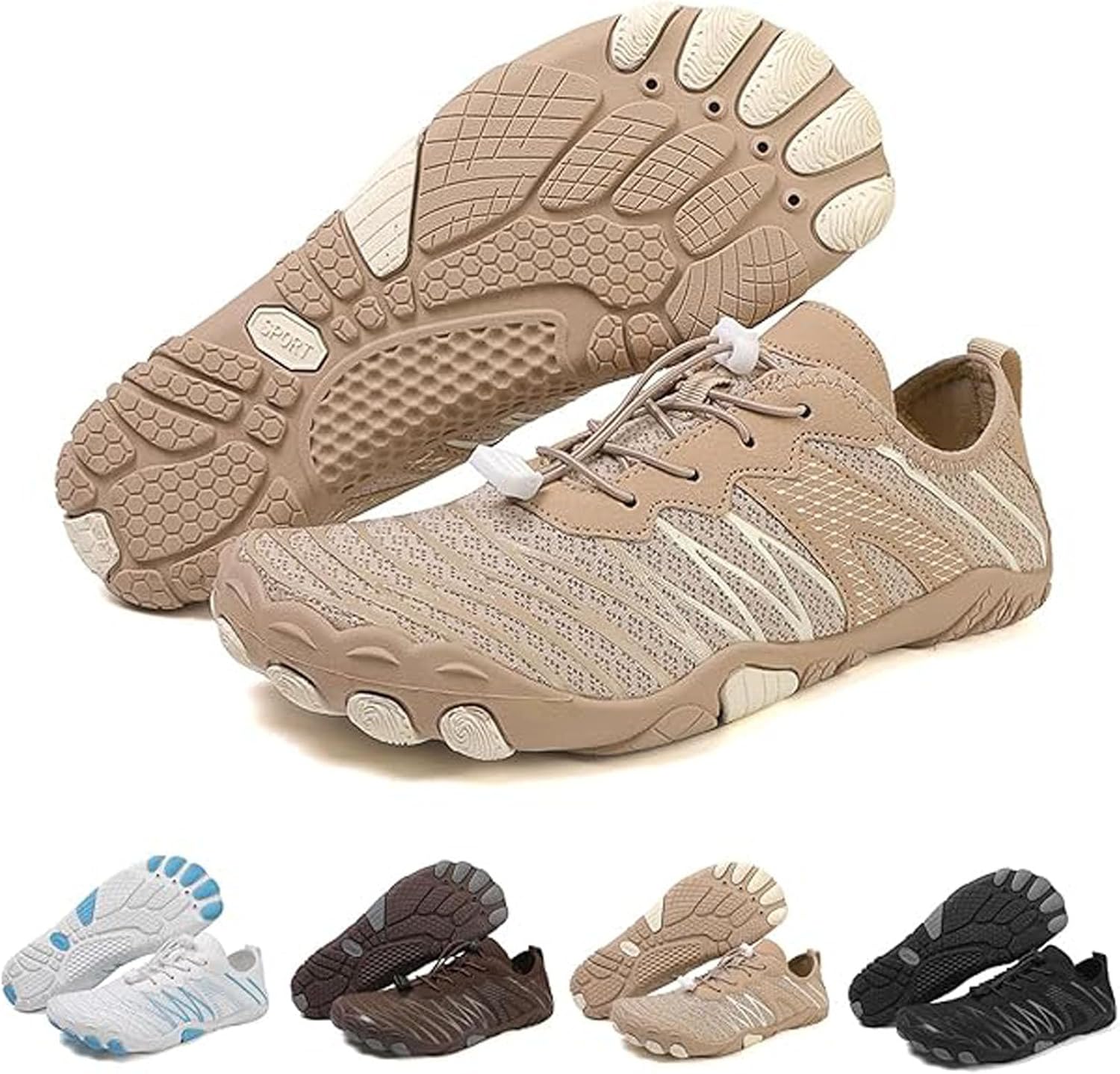 Кроссовки StoneLiquid Barefoot для женщин и мужчин, с широкой носковой частью, облегченная обувь для походов при невропатии, хаки
Кроссовки StoneLiquid Barefoot для женщин и мужчин, с широкой носковой частью, облегченная обувь для походов при невропатии, хаки