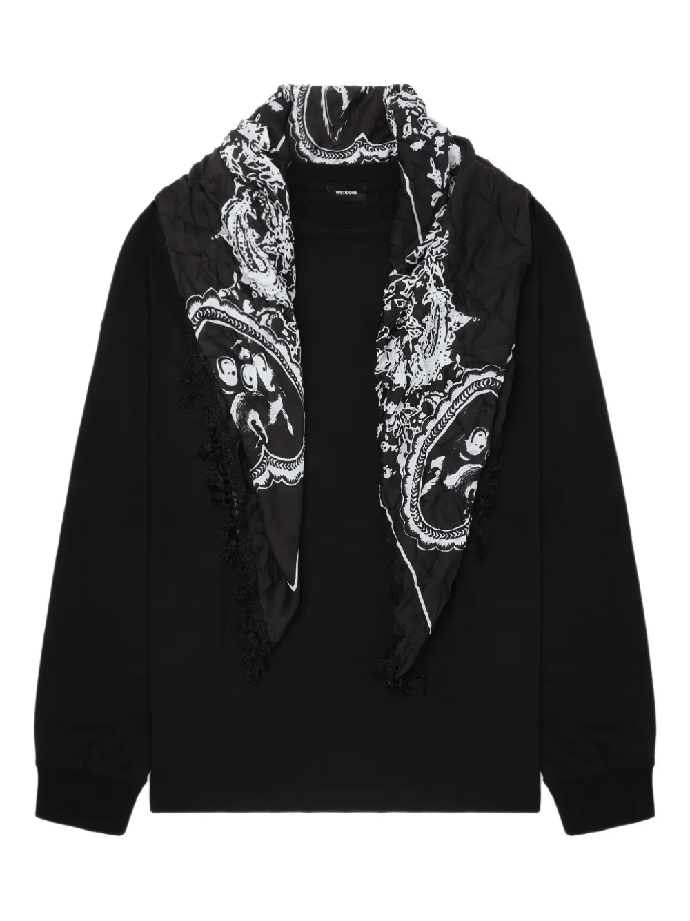 Толстовка с принтом We11done, черный
Толстовка с принтом We11done, черный