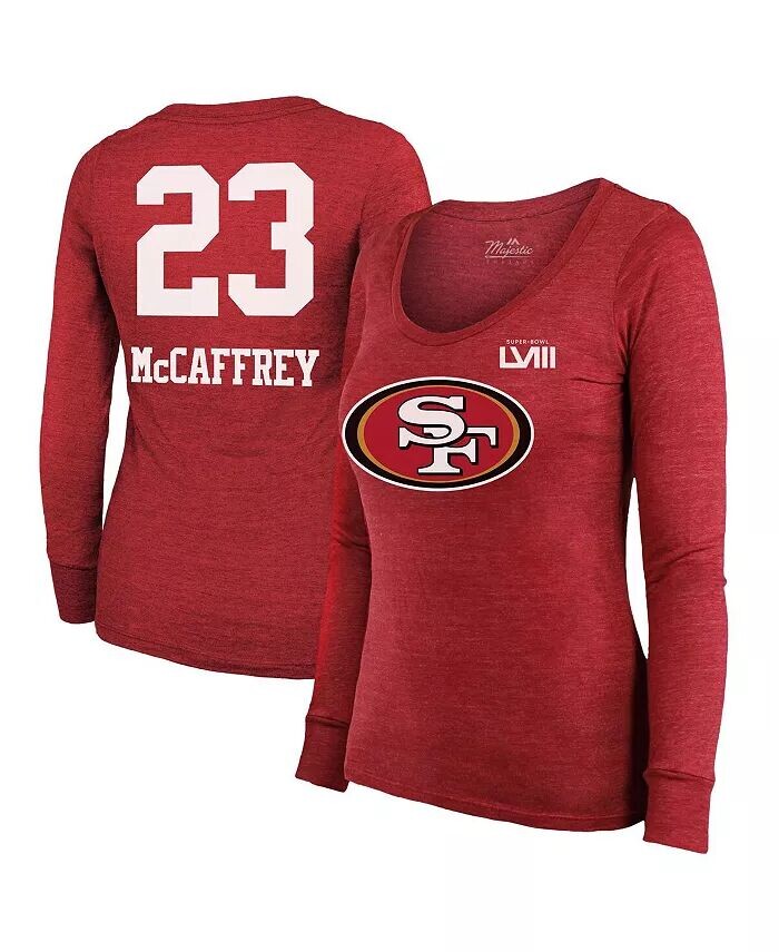 Женские нитки Christian Mc Caffrey Scarlet San Francisco 49ers Super Bowl LVIII Scoop Имя и номер Футболка Tri-Blend с длинными рукавами Majestic, красный
Женские нитки Christian Mc Caffrey Scarlet San Francisco 49ers Super Bowl LVIII Scoop Имя и номер Футболка Tri-Blend с длинными рукавами Majestic, красный