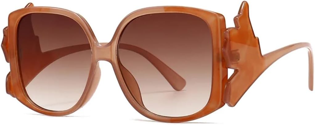 Модные разноцветные солнцезащитные очки для женщин в стиле ретро с уникальным дизайном дужек, градиентные, с защитой от УФ-излучения UV400, трендовые для мужчин HHZZYVY, Tea Pattern Tea
Модные разноцветные солнцезащитные очки для женщин в стиле ретро с уникальным дизайном дужек, градиентные, с защитой от УФ-излучения UV400, трендовые для мужчин HHZZYVY, Tea Pattern Tea