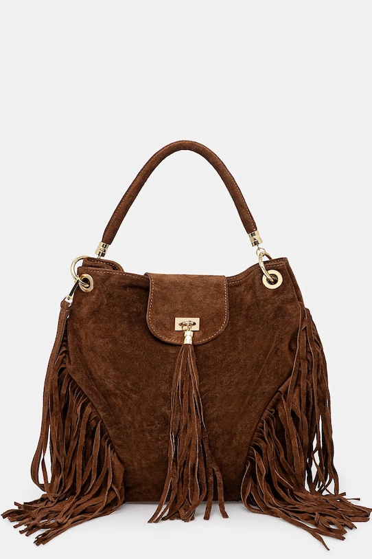 Замшевая сумка Answear.Lab, коричневый 
Замшевая сумка Answear.Lab, коричневый