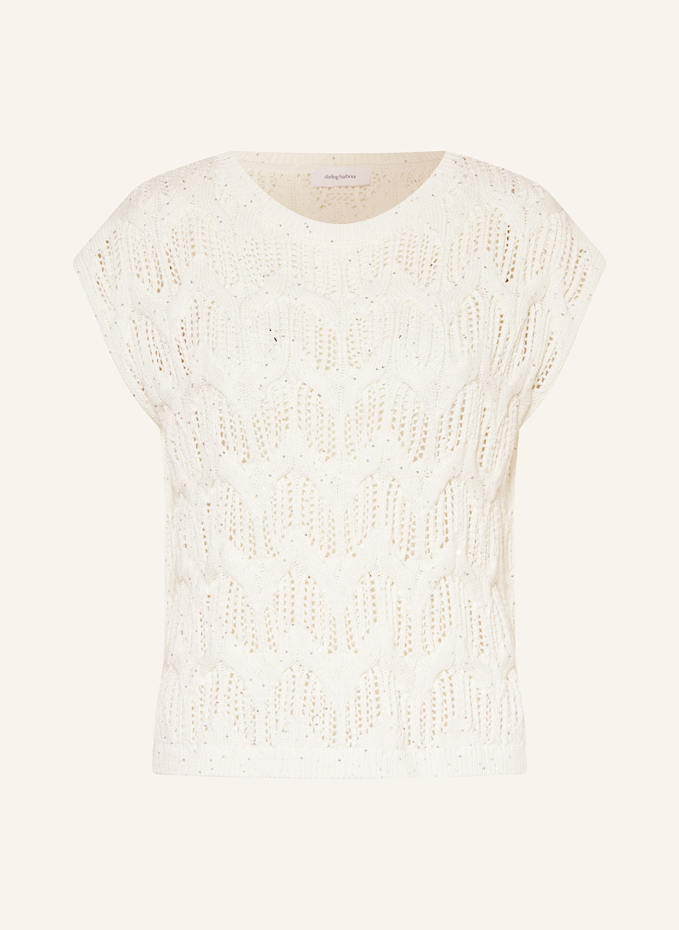 Вязаный топ с пайетками Darling Harbour, экрю
Вязаный топ с пайетками Darling Harbour, экрю