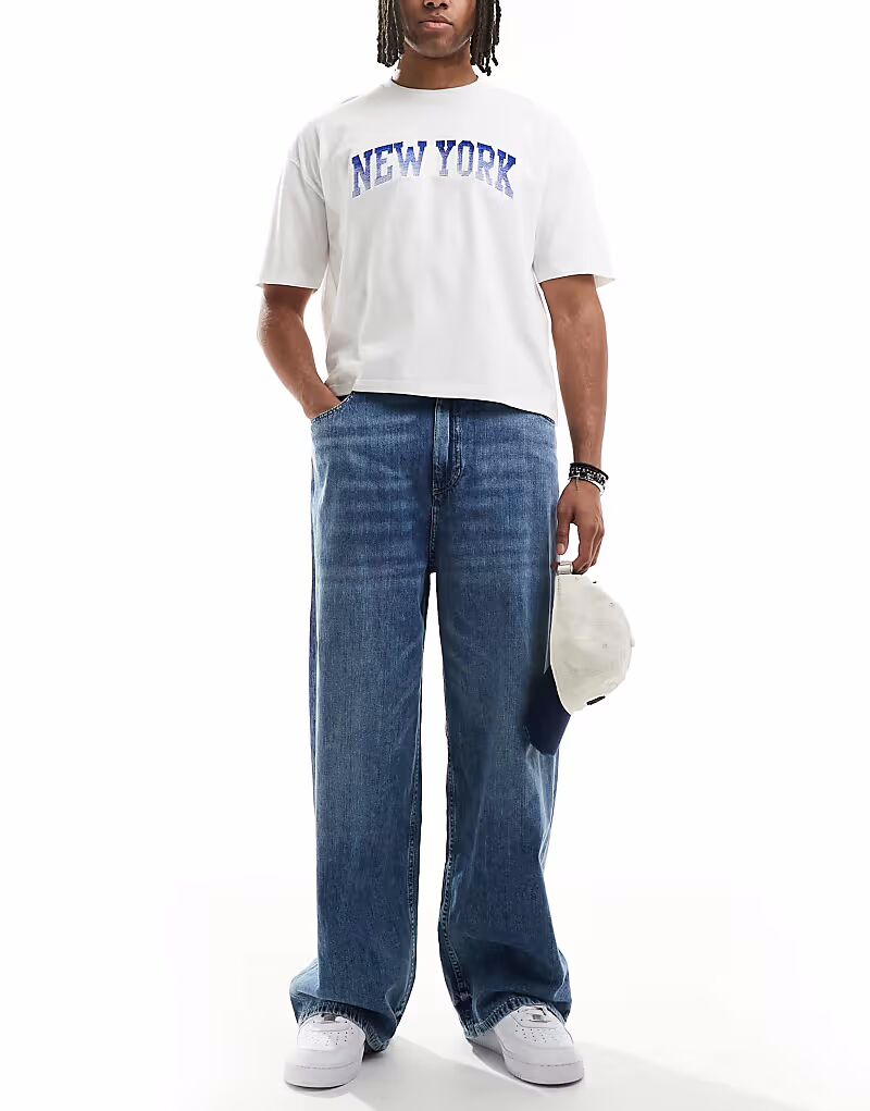 Джинсы Pull&Bear с застежкой-молнией в синем цвете
Джинсы Pull&Bear с застежкой-молнией в синем цвете