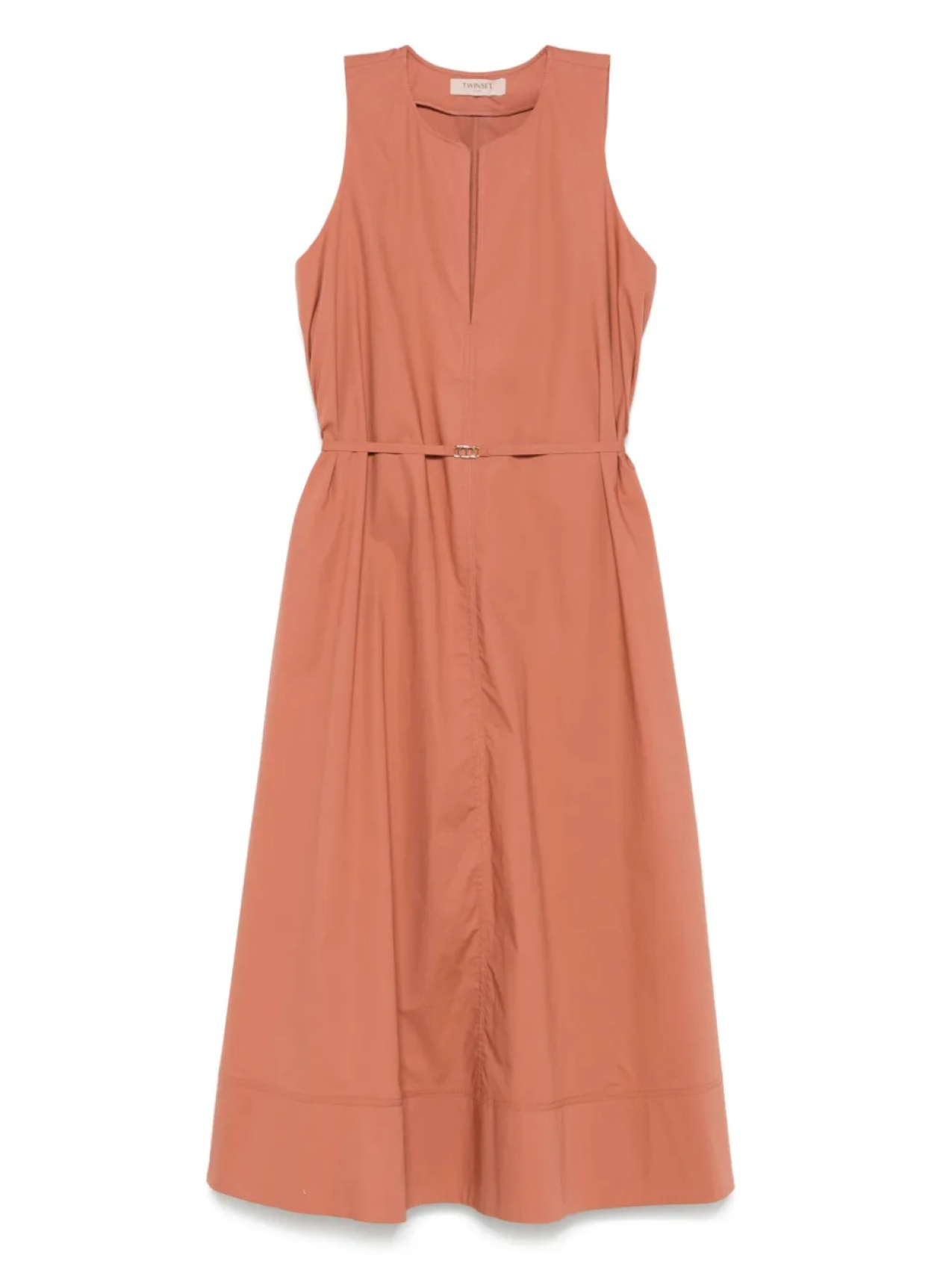 Платье миди с логотипом TWINSET, коричневый
Платье миди с логотипом TWINSET, коричневый