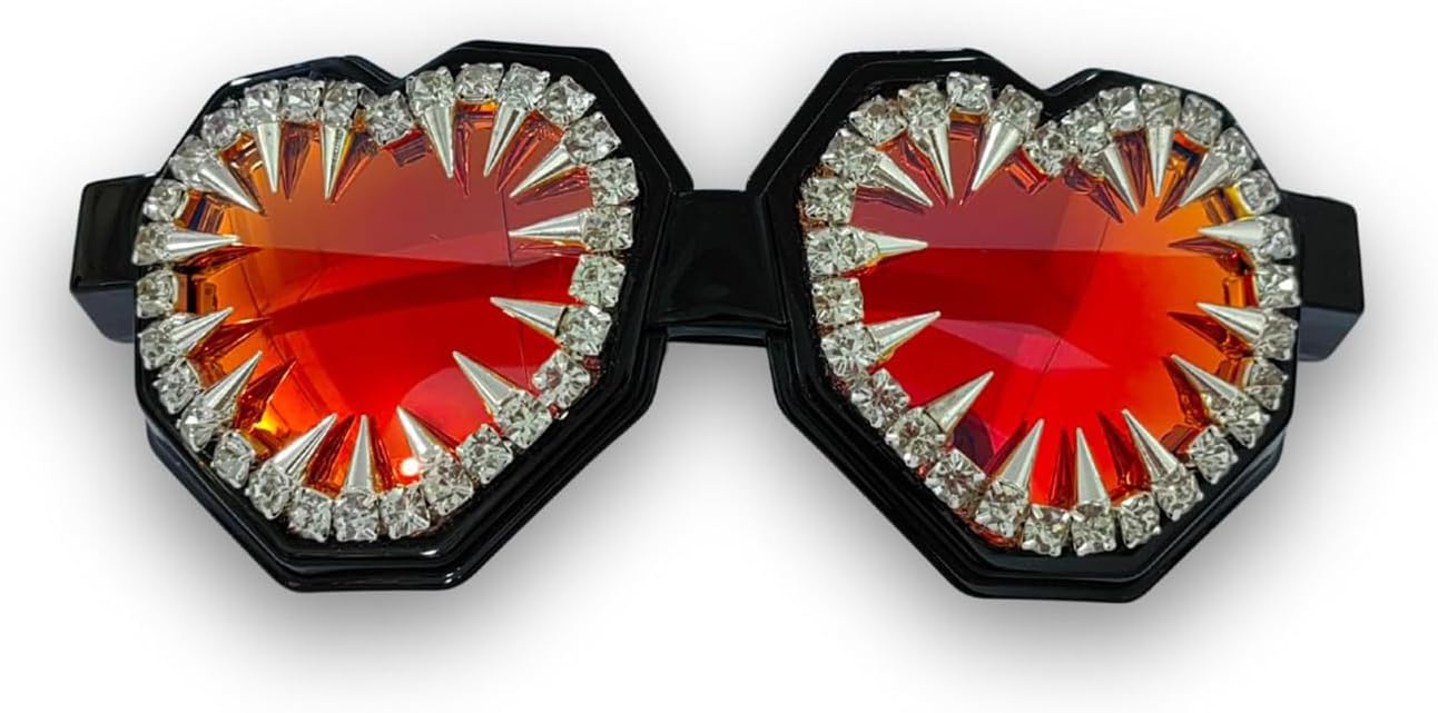 Модные солнцезащитные очки Laureles с заклепками и стразами в стиле Y2K, цельные женские солнцезащитные очки большого размера в форме сердца, мужские солнцезащитные очки, C2
Модные солнцезащитные очки Laureles с заклепками и стразами в стиле Y2K, цельные женские солнцезащитные очки большого размера в форме сердца, мужские солнцезащитные очки, C2